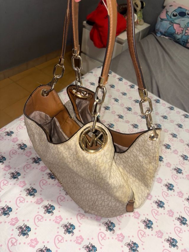 Bolso Michael Kors Beige y Marrón