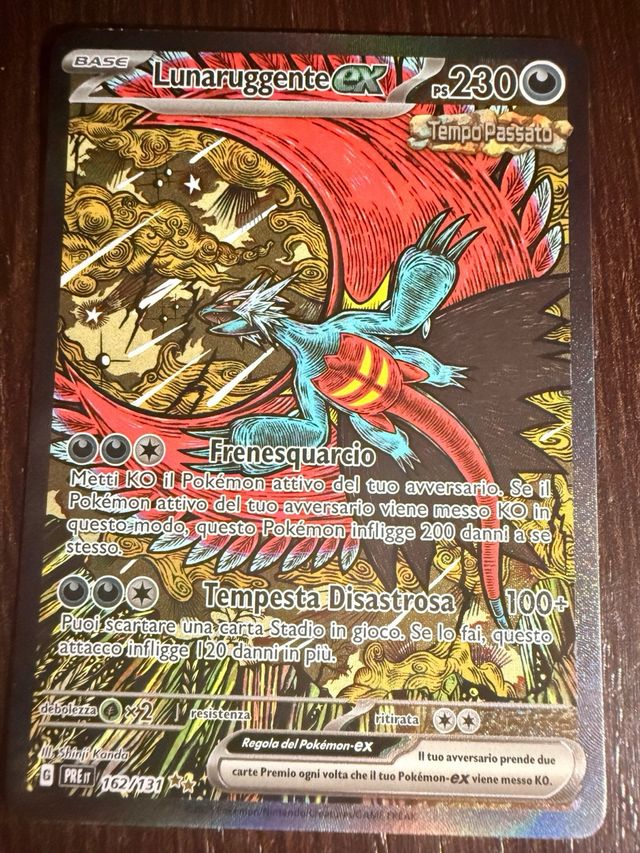 Lunaruggente EX Carta Pokémon Ita 162/131