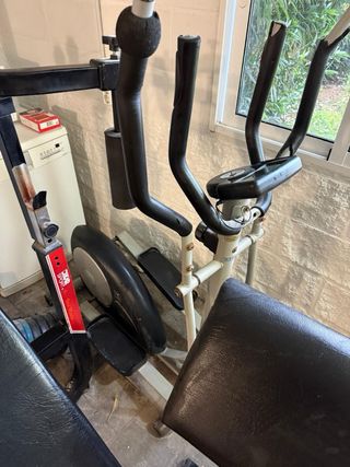 Banco de pesas eliptica viejos