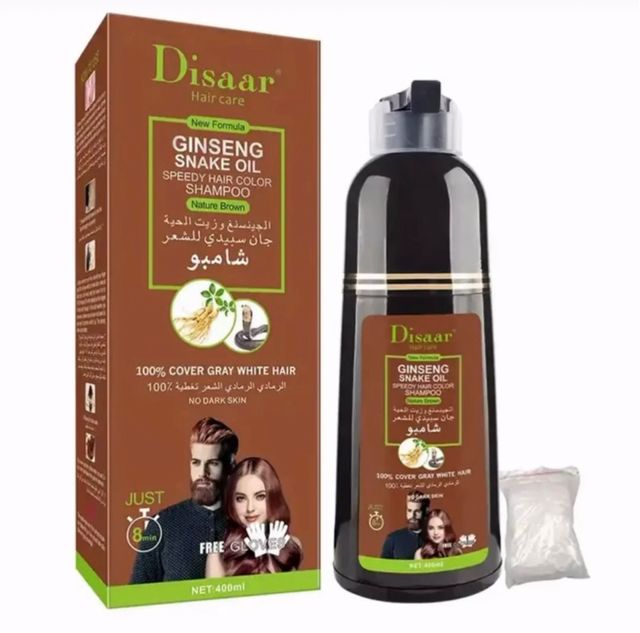 2x Disaar Shampoo Tinte Cabello Marrón