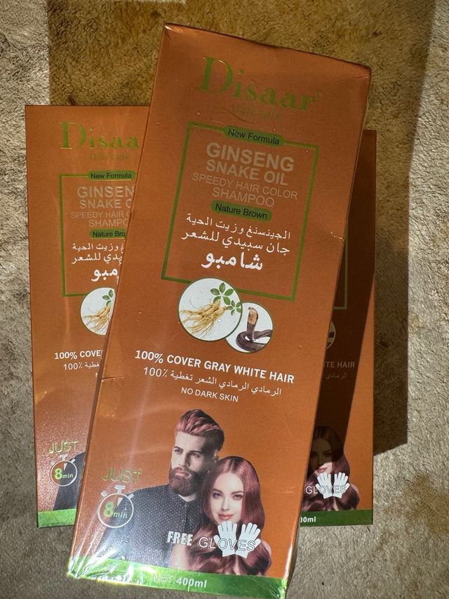 2x Disaar Shampoo Tinte Cabello Marrón