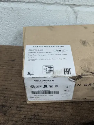 Pastillas Freno Delanteras Volkswagen
