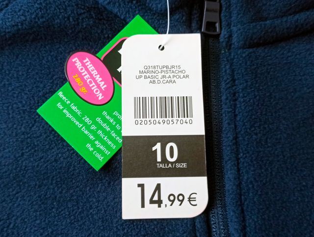 Forro polar talla 10 (A ESTRENAR)