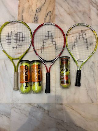 Raquetas Tenis Boomerang y Artengo + Bolas