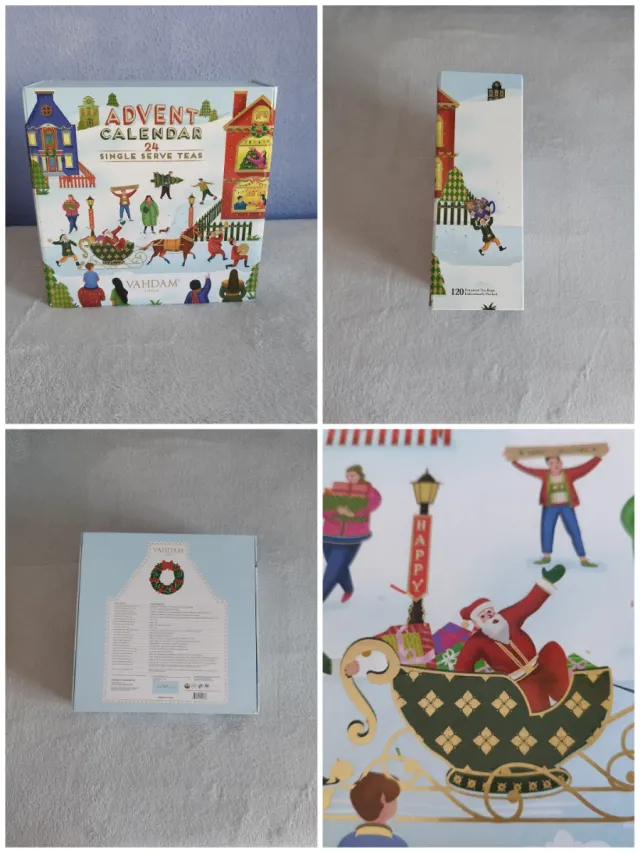 Caja de Adviento Vahdam (vacía).