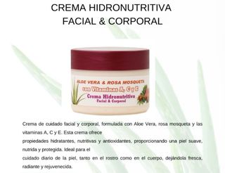 CREMA SUPERNUTRITIVA FACIAL Y CORPORAL..200ml