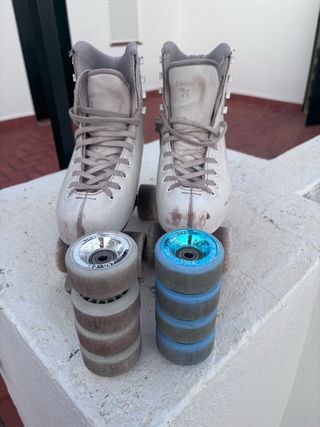 Patines profesionales blancos