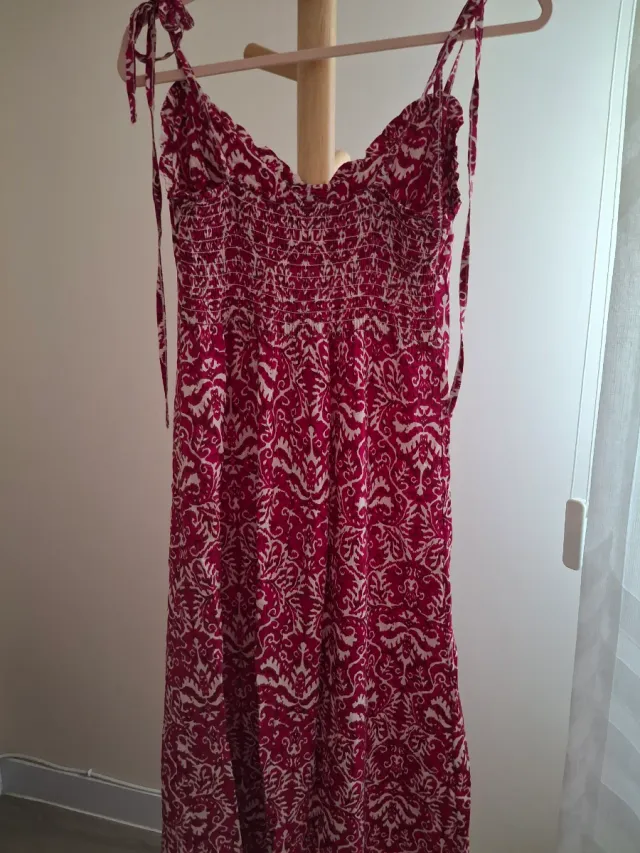 Vestido largo estampado S