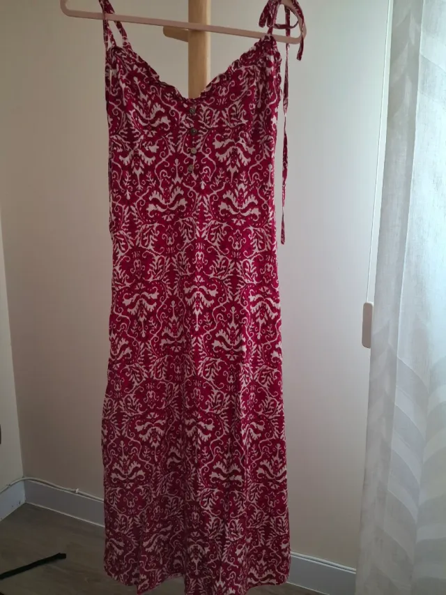 Vestido largo estampado S