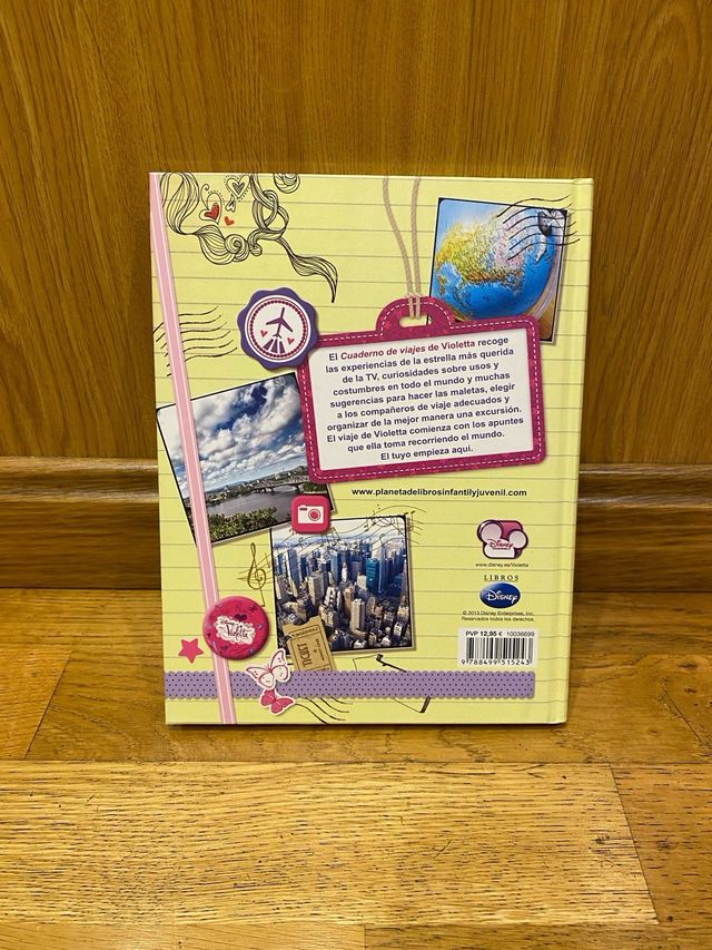 Libro Cuaderno de viajes Violetta