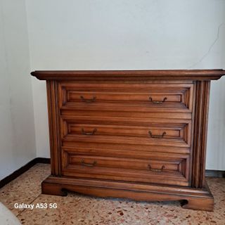 Cassettiera Legno Massello 3 Cassetti