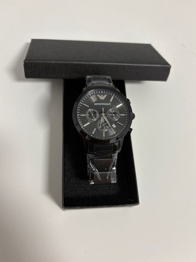 Orologio Emporio Armani Nero e Argento