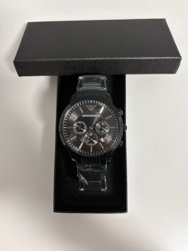 Orologio Emporio Armani Nero e Argento