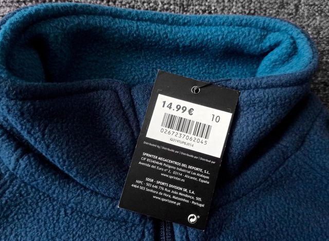 Forro Polar Cremallera Talla 10 (A ESTRENAR)