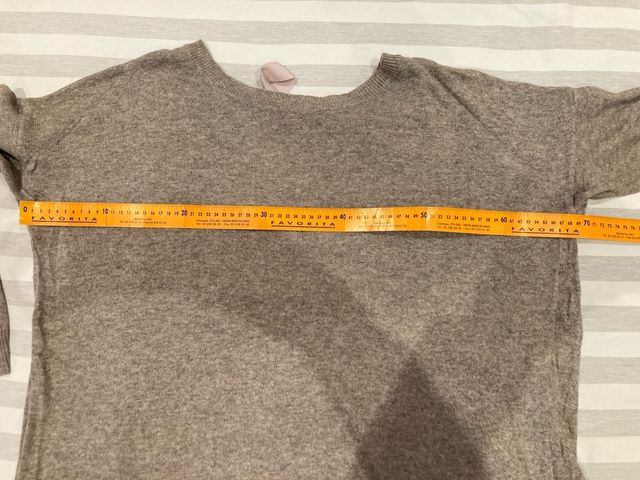 Jersey combinado beige y salmón Talla XL