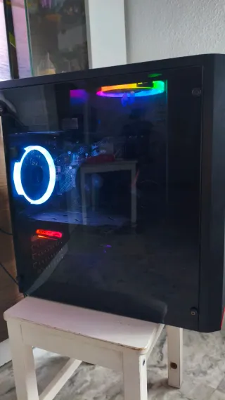 PC Gaming T-FORCE Ryzen 5 Negro/Rojo