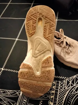 Zapatillas Nike Beige y Blancas