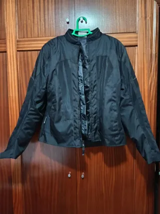 Chaqueta Moto Mujer Negra