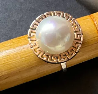 Anello Argento 925 con Oro 9 Carati