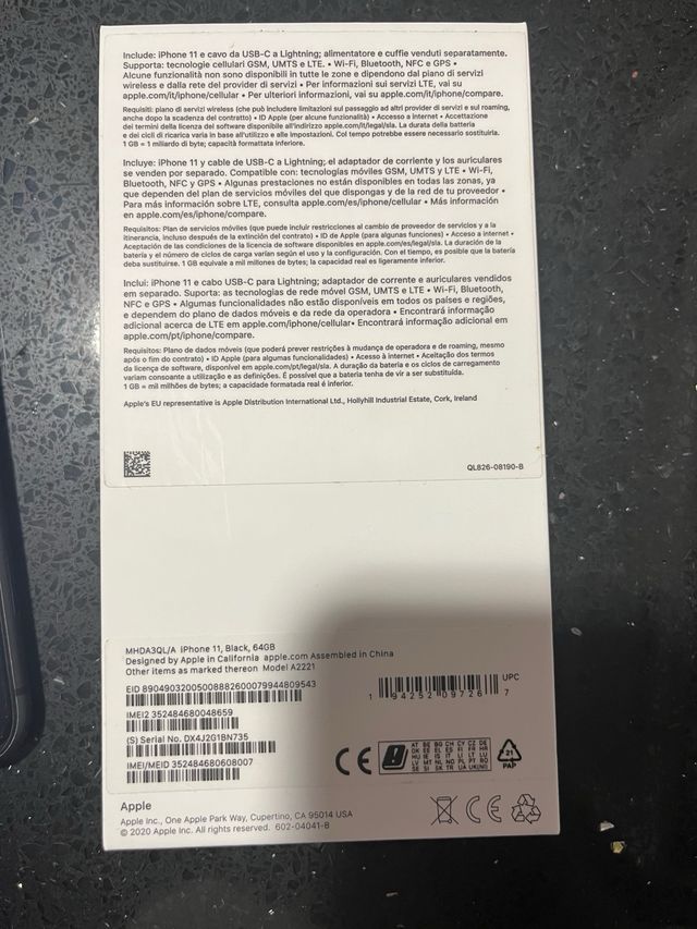 iPhone 11 Nero 64GB 82% batteria