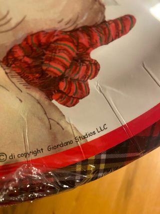 Set 16 piatti carta fondi Natale con Babbo Natale