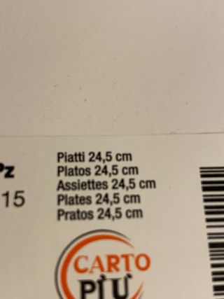 Set 16 piatti carta fondi Natale con Babbo Natale