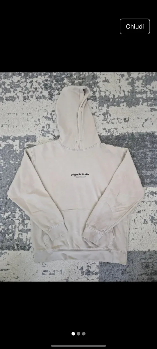 Felpa con cappuccio Jack & Jones beige