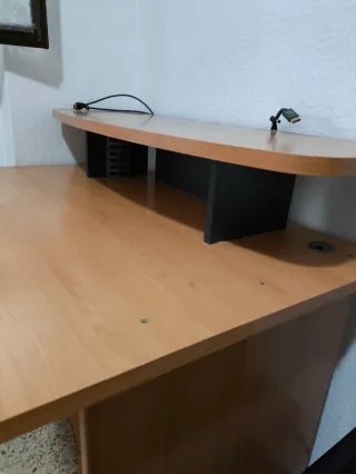 Mesa Escritorio Madera con Ruedas