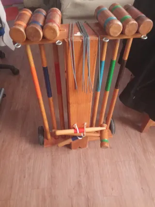 Juego de croquet madera