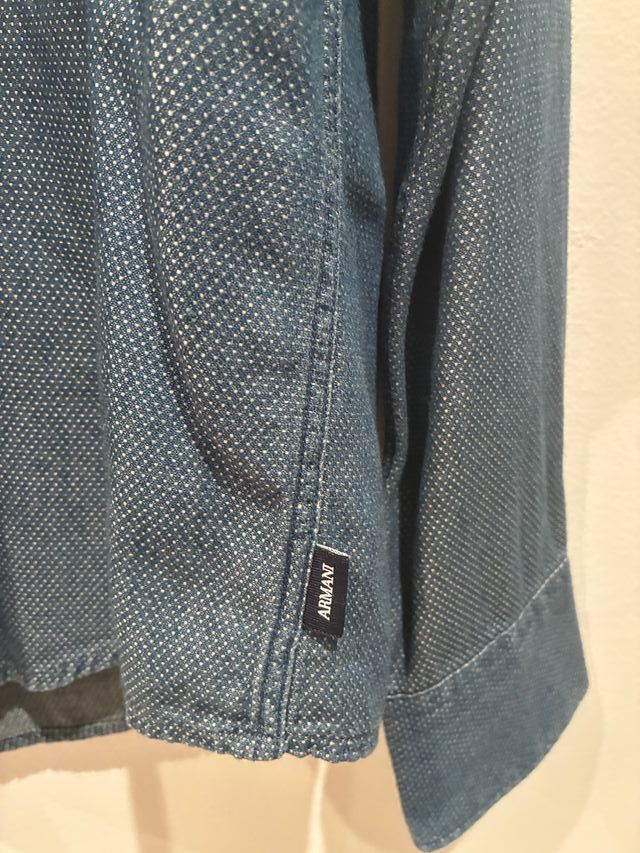 Camisa Armani Jeans Azul Talla M