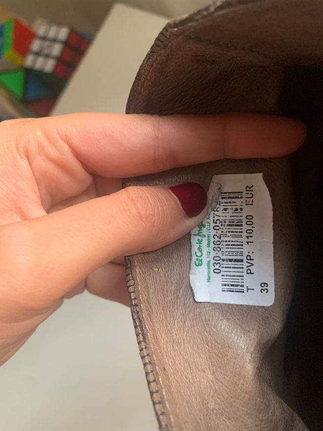 Botines de piel con tacón