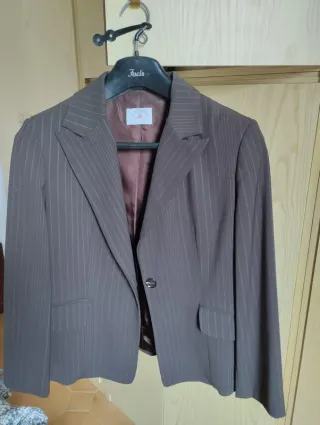 Giacca donna Antonelli a righe marrone