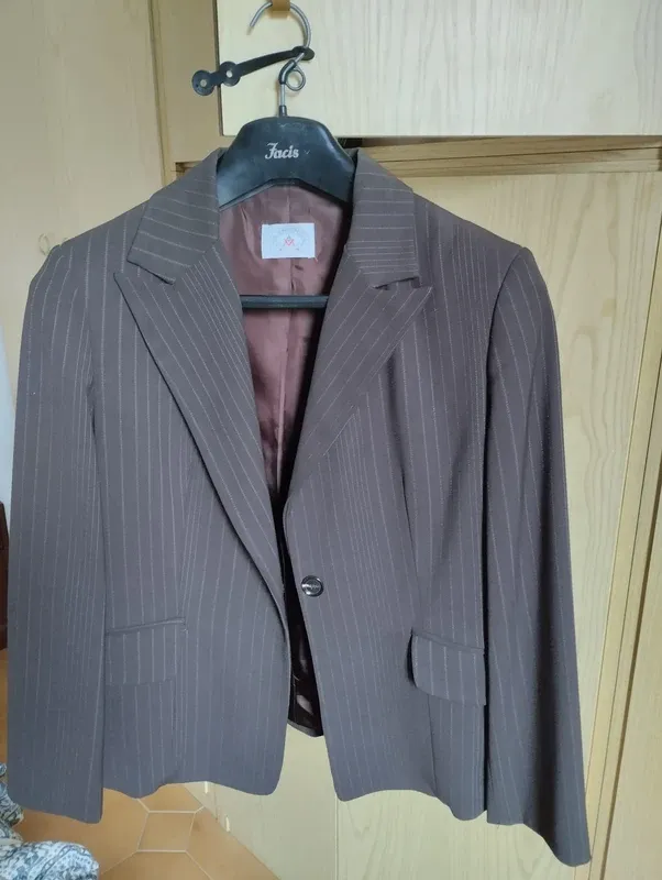 Giacca donna Antonelli a righe marrone