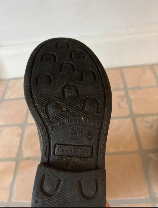 Botas de agua/equitación negras T.28