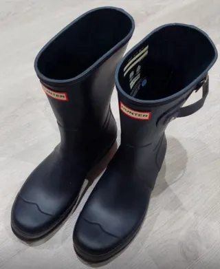 Botas de Lluvia Hunter Ajustables Negras