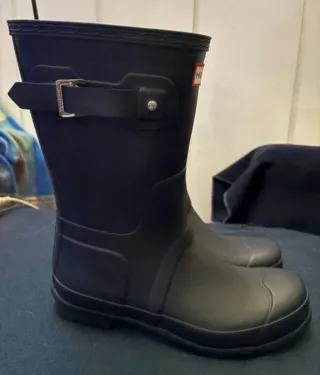 Botas de Lluvia Hunter Ajustables Negras