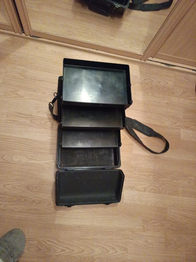 Maletín Maquillaje MAC profesional Negro y Gris