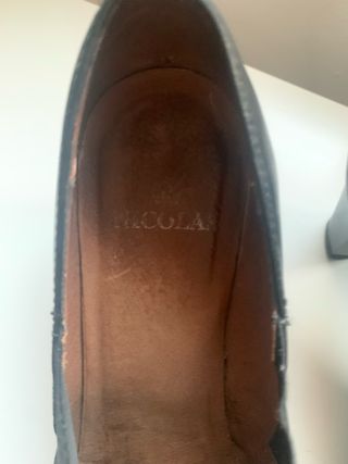 Botines de piel negros con tacón