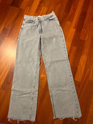 Jeans anchos mujer