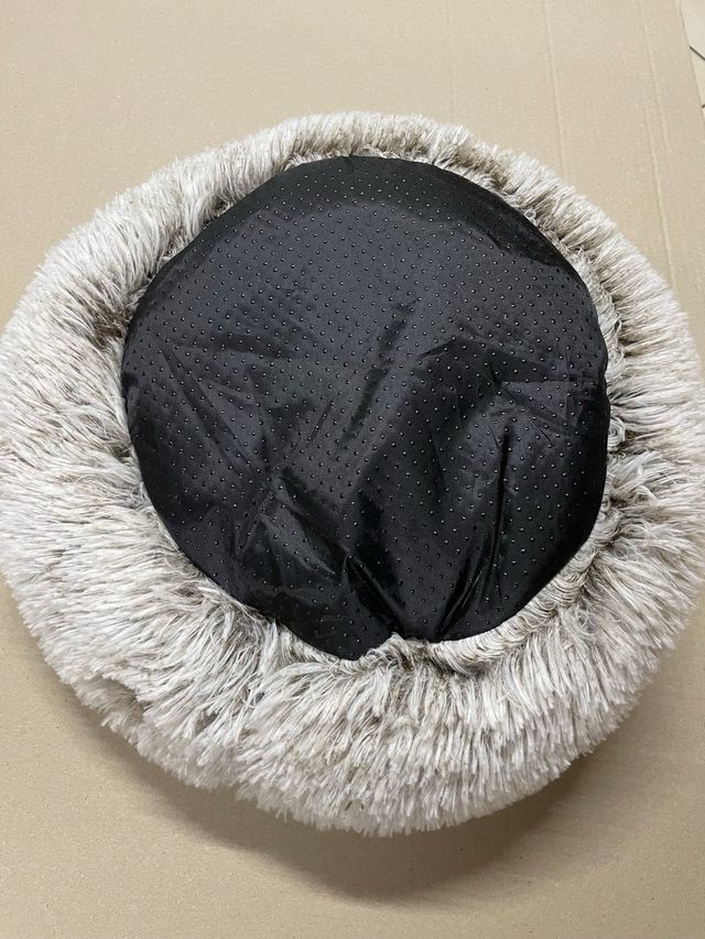 Cuccia morbida cane/gatto grigio/bianca