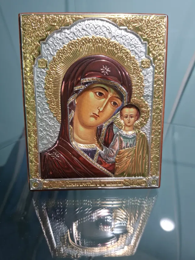 Icono Ortodoxo Plata y Oro