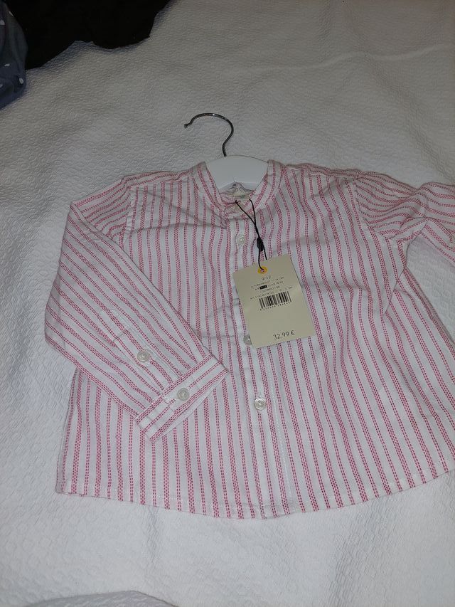 Camisa bebé Gocco rayas 9/12 meses