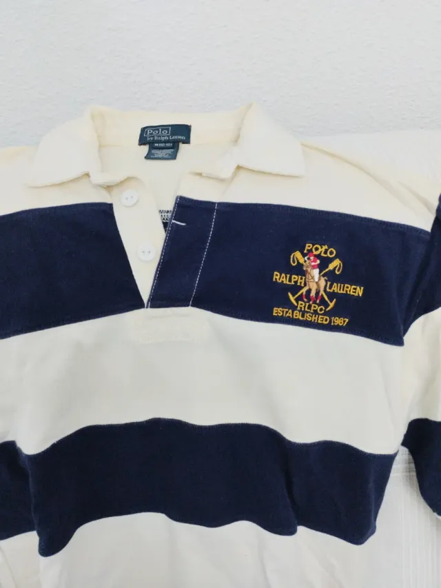 Polo Ralph Lauren Rayas Azul Blanco