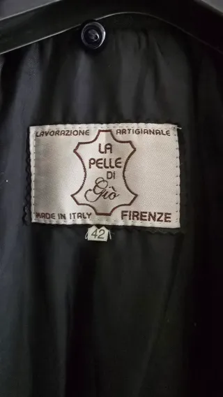 Trench in pelle nero