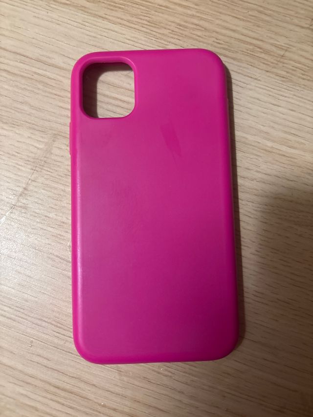 Funda iPhone 11 Rosa Silicona