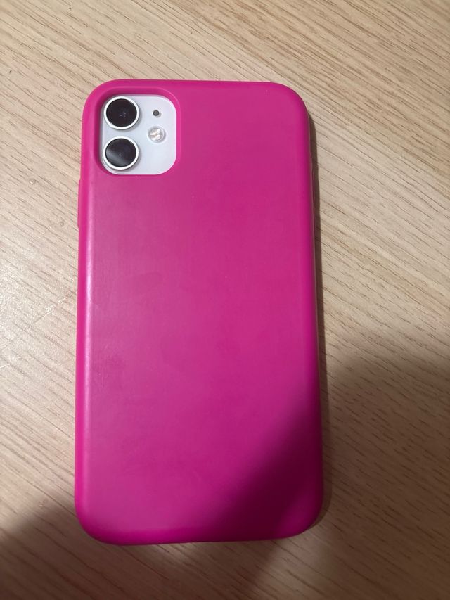 Funda iPhone 11 Rosa Silicona