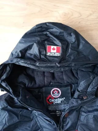 Abrigo Canadian Peak Negro Hombre