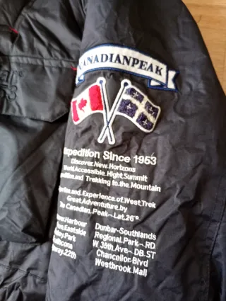 Abrigo Canadian Peak Negro Hombre