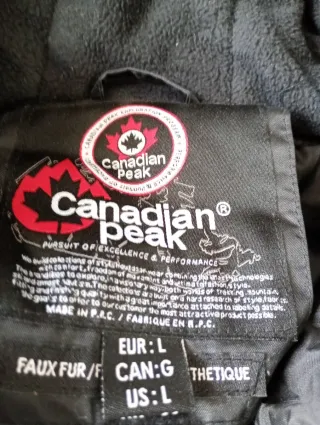 Abrigo Canadian Peak Negro Hombre