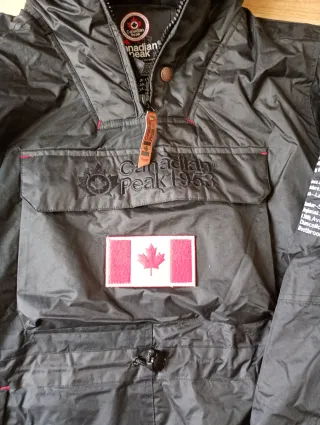 Abrigo Canadian Peak Negro Hombre